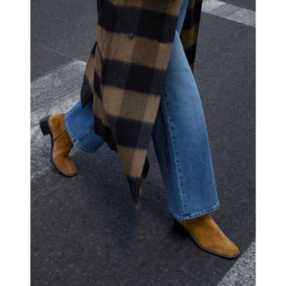 Everlane The City Boot in Toasted Almond Suede 8 New Womens Booties - Picture 12 of 13